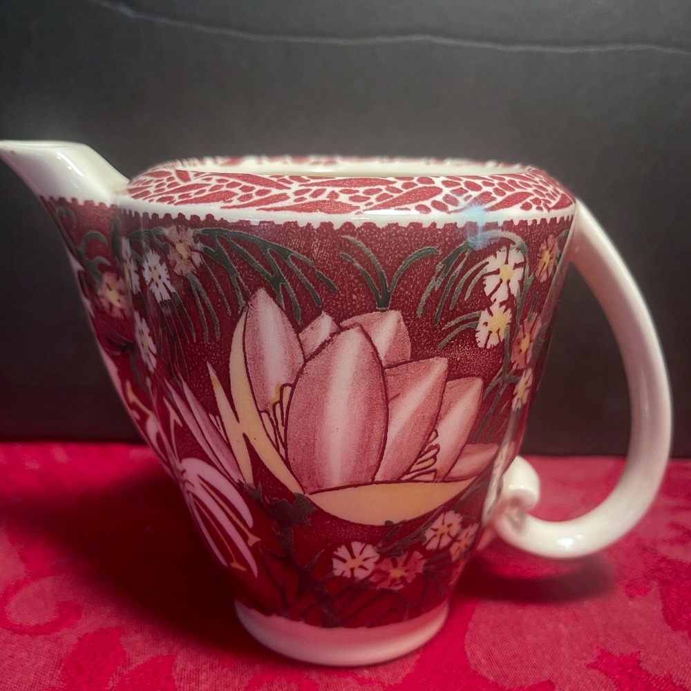 Vernon Kilns Lei Lani Mini Coffee Pot Don Blanding Hawaiian Floral Vintage Rare